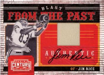 2010 Panini Century - Blast from the Past Jerseys Autographs #12 Jim Rice Front