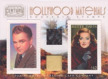 2010 Panini Century - Hollywood Materials Stamp Memorabilia #4 Bette Davis / James Cagney Front