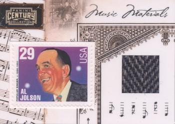 2010 Panini Century - Music Stamp Materials #2 Al Jolson Front