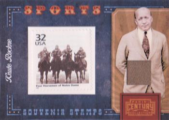 2010 Panini Century - Sports Stamp Materials #6 Knute Rockne Front