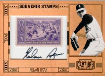 2010 Panini Century - Sports Stamp Materials Autographs #21 Nolan Ryan Front
