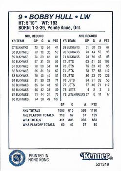 1995 Kenner Starting Lineup Cards Timeless Legends #521319 Bobby Hull Back