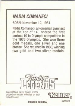 1996 Kenner Starting Lineup Cards Timeless Legends #529830 Nadia Comaneci Back