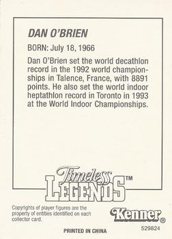 1996 Kenner Starting Lineup Cards Timeless Legends #529824 Dan O'Brien Back