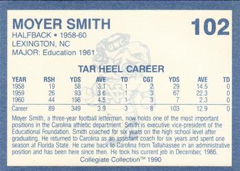 1990-91 Collegiate Collection North Carolina Tar Heels #102 Moyer Smith Back