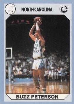 1990-91 Collegiate Collection North Carolina Tar Heels #13 Buzz Peterson Front