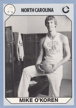 1990-91 Collegiate Collection North Carolina Tar Heels #154 Mike O'Koren Front