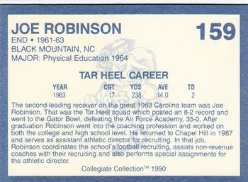 1990-91 Collegiate Collection North Carolina Tar Heels #159 Joe Robinson Back