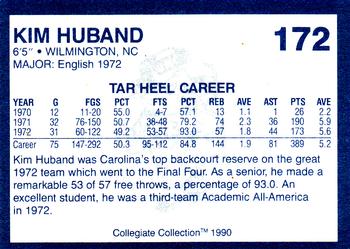1990-91 Collegiate Collection North Carolina Tar Heels #172 Kim Huband Back
