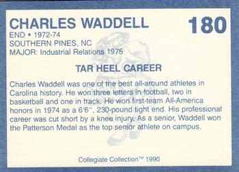 1990-91 Collegiate Collection North Carolina Tar Heels #180 Charles Waddell Back