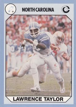1990-91 Collegiate Collection North Carolina Tar Heels #4 Lawrence Taylor Front