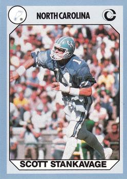1990-91 Collegiate Collection North Carolina Tar Heels #41 Scott Stankavage Front