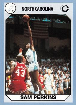 1990-91 Collegiate Collection North Carolina Tar Heels #54 Sam Perkins Front