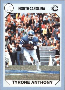 1990-91 Collegiate Collection North Carolina Tar Heels #91 Tyrone Anthony Front