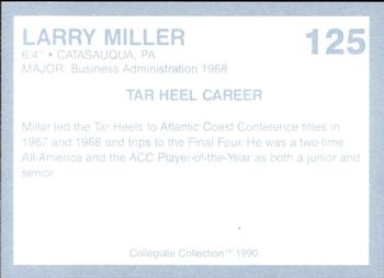 1990-91 Collegiate Collection North Carolina Tar Heels #125 Larry Miller Back