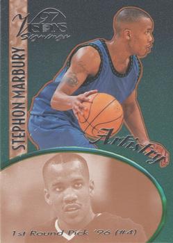 1997 Score Board Visions Signings - Artistry #A-5 Stephon Marbury Front
