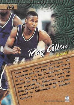 1997 Score Board Visions Signings - Artistry #A-6 Ray Allen Back
