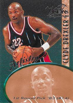 1997 Score Board Visions Signings - Artistry #A-9 Clyde Drexler Front