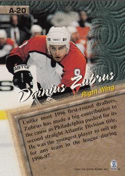 1997 Score Board Visions Signings - Artistry #A-20 Dainius Zubrus Back