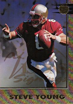 1997 Score Board Visions Signings - Gold #4 Steve Young Front