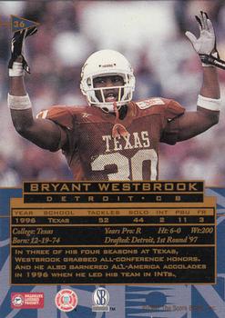 1997 Score Board Visions Signings - Gold #36 Bryant Westbrook Back
