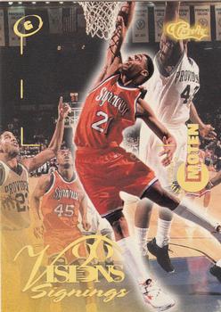 1996 Classic Visions Signings #25 Lawrence Moten Front