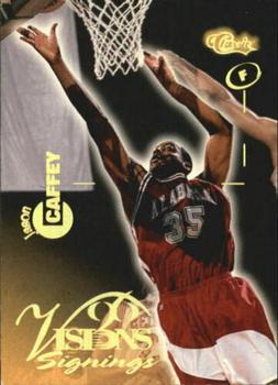 1996 Classic Visions Signings #16 Jason Caffey Front
