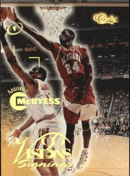 1996 Classic Visions Signings #20 Antonio McDyess Front