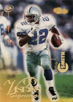 1996 Classic Visions Signings #30 Emmitt Smith Front