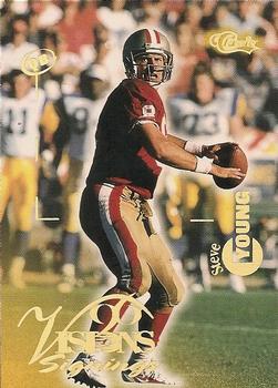 1996 Classic Visions Signings #33 Steve Young Front