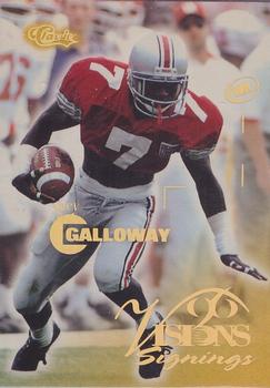 1996 Classic Visions Signings #43 Joey Galloway Front