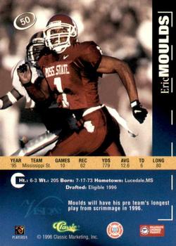 1996 Classic Visions Signings #50 Eric Moulds Back