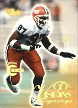 1996 Classic Visions Signings #52 Simeon Rice Front