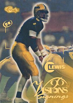 1996 Classic Visions Signings #57 Jeff Lewis Front