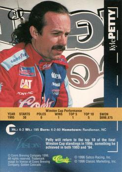 1996 Classic Visions Signings #97 Kyle Petty Back