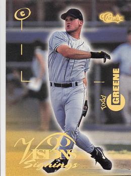1996 Classic Visions Signings #85 Todd Greene Front