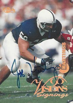 1996 Classic Visions Signings - Autographs Gold #NNO Jeff Hartings Front