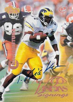 1996 Classic Visions Signings - Autographs Gold #NNO Tim Biakabutuka Front