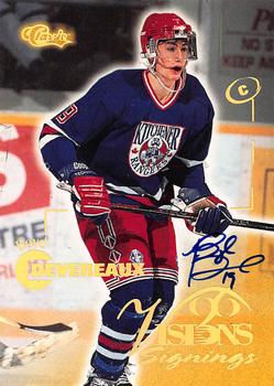 1996 Classic Visions Signings - Autographs Gold #NNO Boyd Devereaux Front