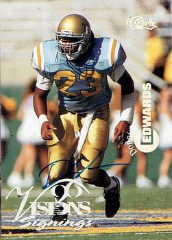 1996 Classic Visions Signings - Autographs Gold #NNO Donnie Edwards Front