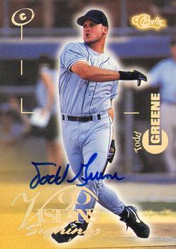1996 Classic Visions Signings - Autographs Gold #NNO Todd Greene Front