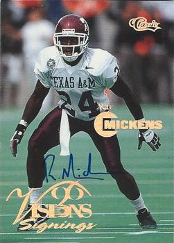 1996 Classic Visions Signings - Autographs Gold #NNO Ray Mickens Front