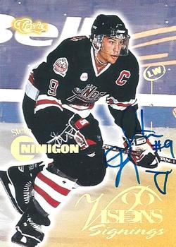 1996 Classic Visions Signings - Autographs Gold #NNO Steve Nimigon Front