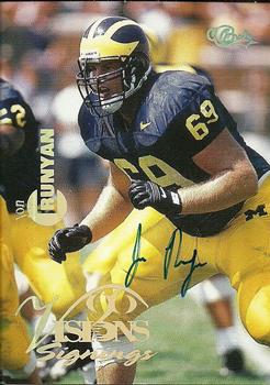 1996 Classic Visions Signings - Autographs Gold #NNO Jon Runyan Front