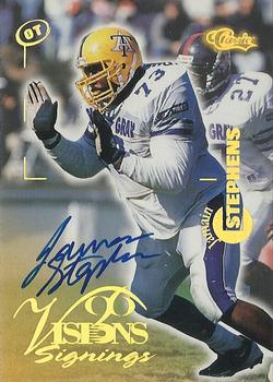 1996 Classic Visions Signings - Autographs Gold #NNO Jamain Stephens Front