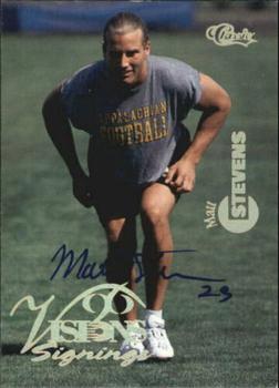 1996 Classic Visions Signings - Autographs Gold #NNO Matt Stevens Front