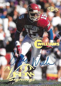 1996 Classic Visions Signings - Autographs Gold #NNO Stepfret Williams Front