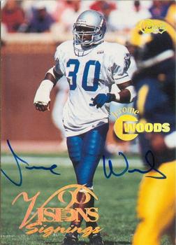 1996 Classic Visions Signings - Autographs Gold #NNO Jerome Woods Front