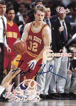 1996 Classic Visions Signings - Autographs Silver #NNO Fred Hoiberg Front