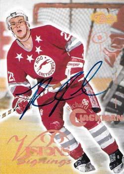 1996 Classic Visions Signings - Autographs Silver #NNO Richard Jackman Front